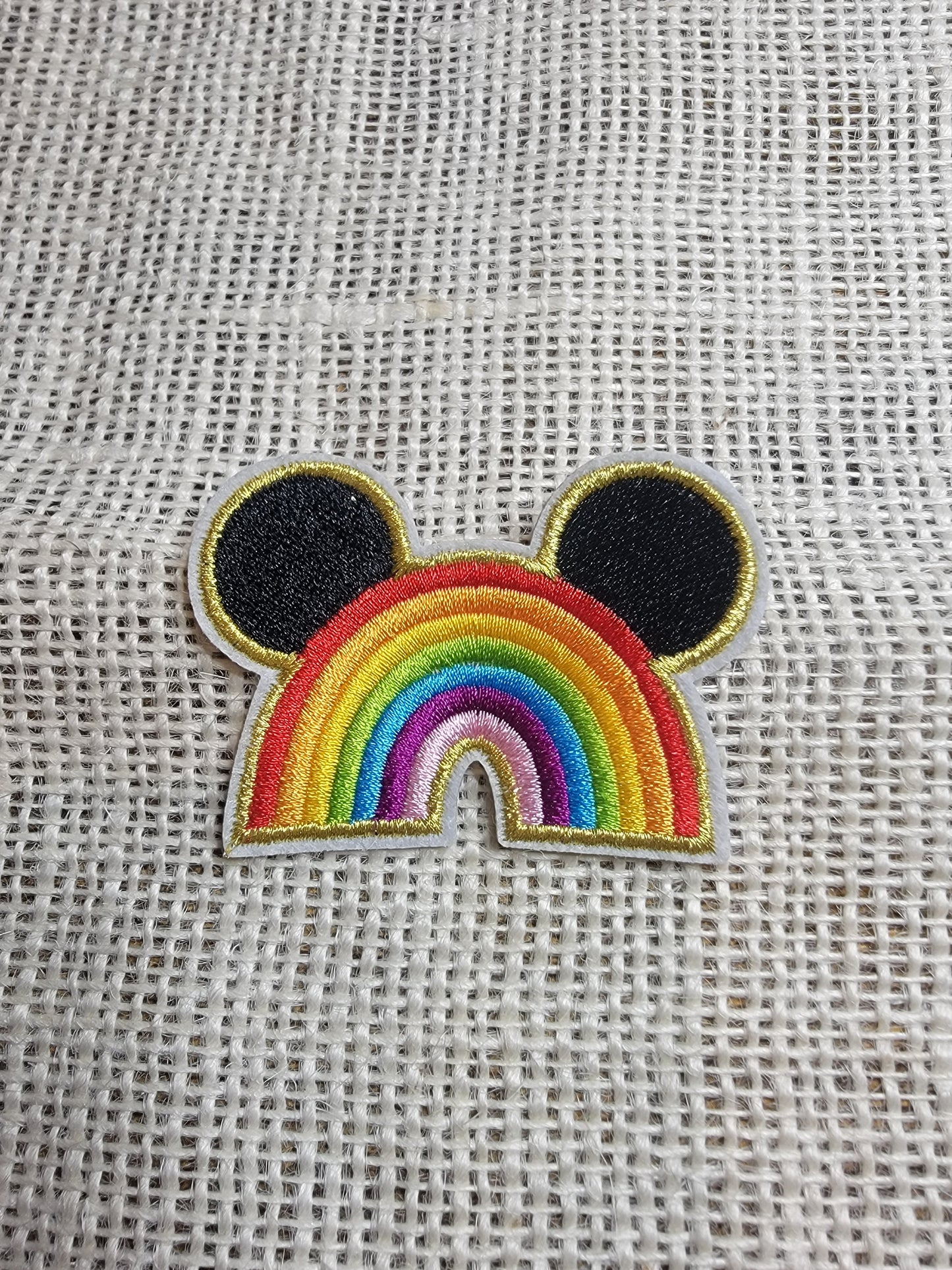Rainbow Mickey Ears Patch