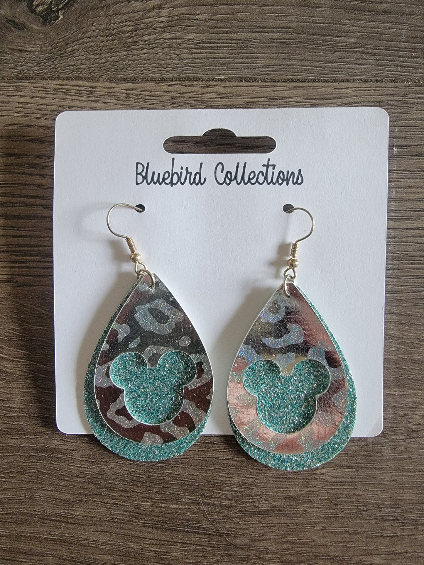 Aqua Iridescent Mickey