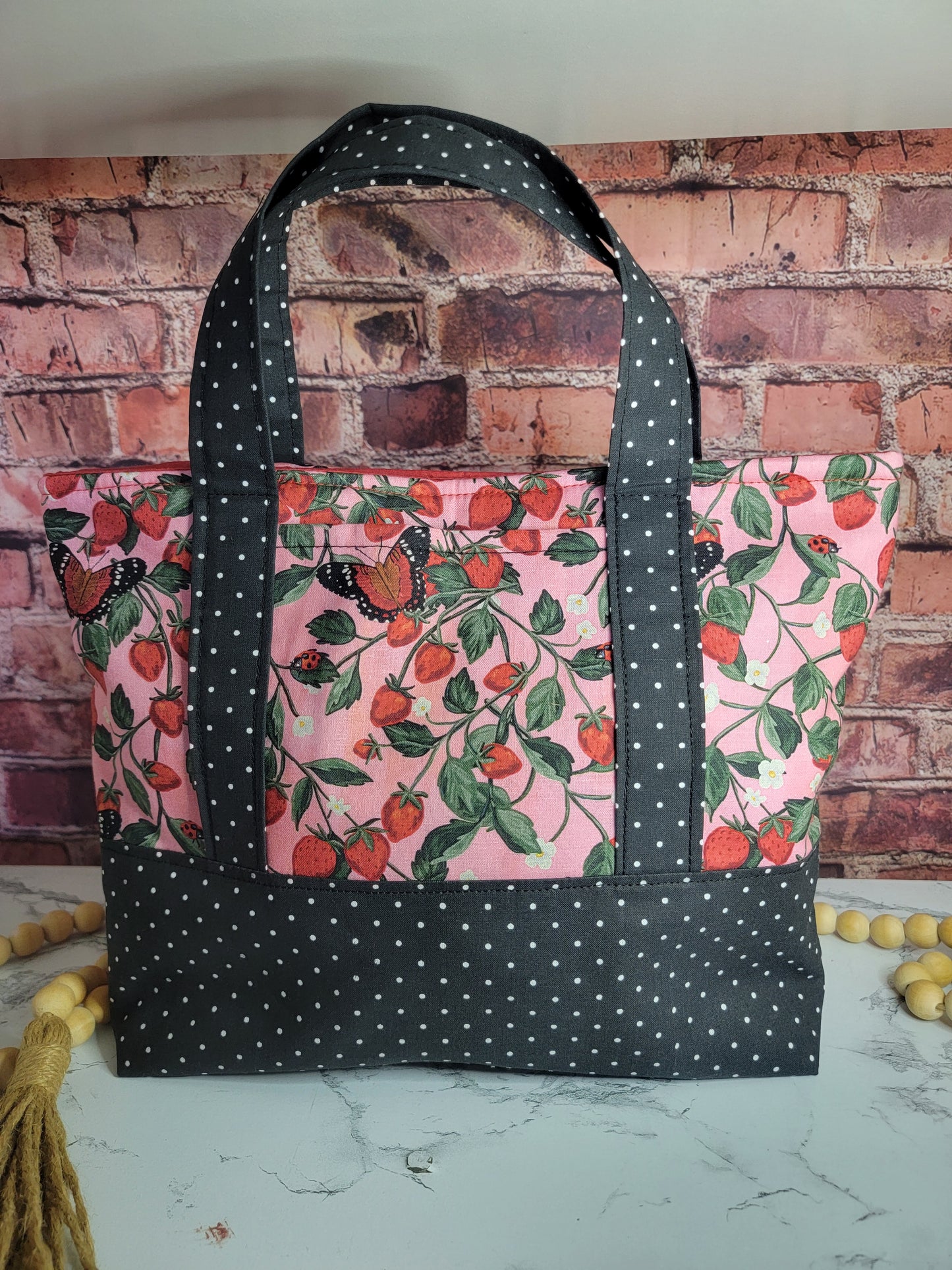 Strawberry Fields Mini Tote