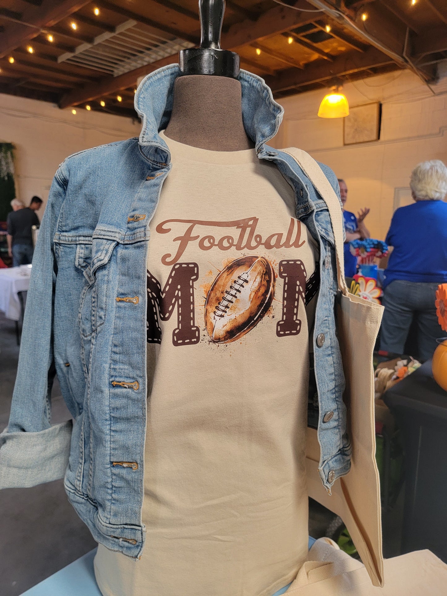 Football MOM t-shirt