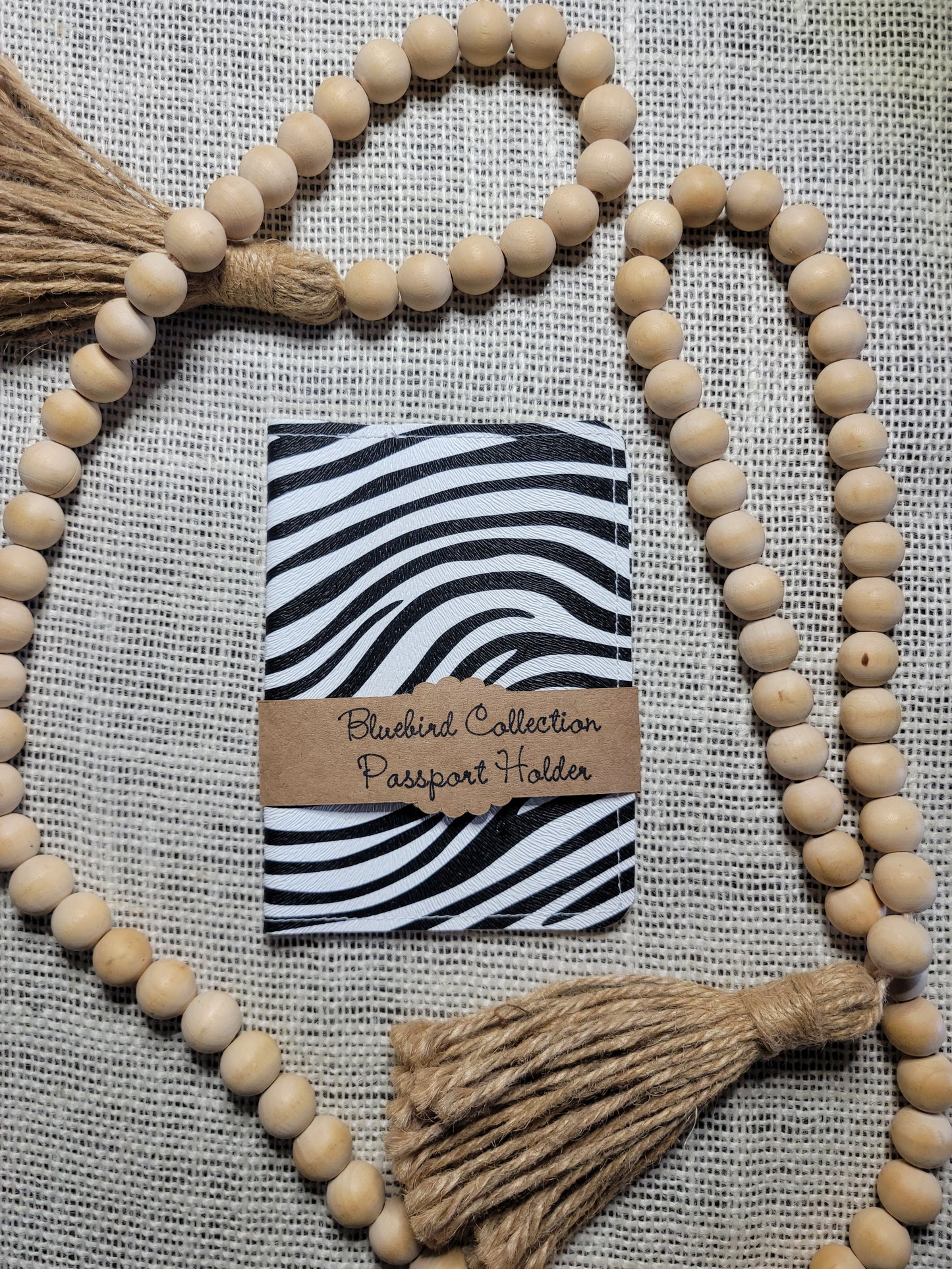 Zebra Print Passport Cover