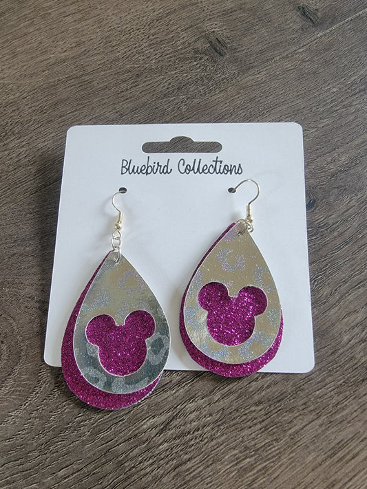 Purple Siver Glitter