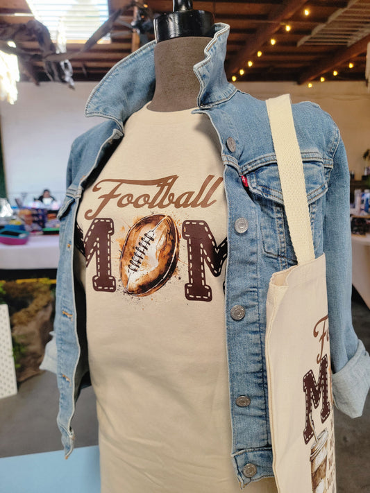 Football MOM t-shirt