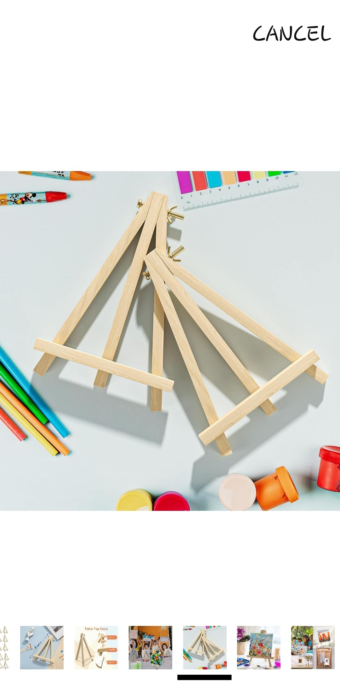 Wooden easel